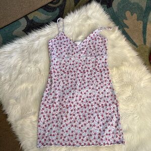 Abound Red Floral Mini Dress